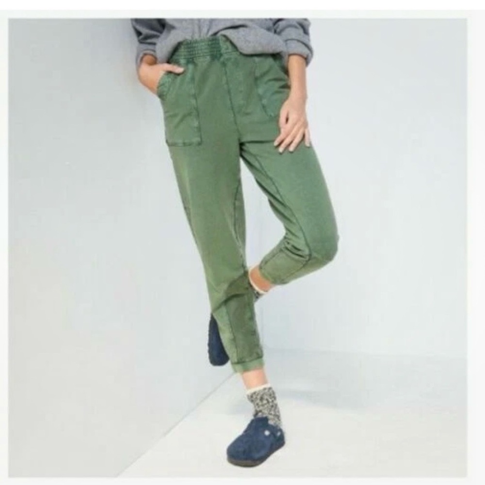 Anthropologie Saturday Sunday | “Theo” Olive Green Joggers, Size XSP